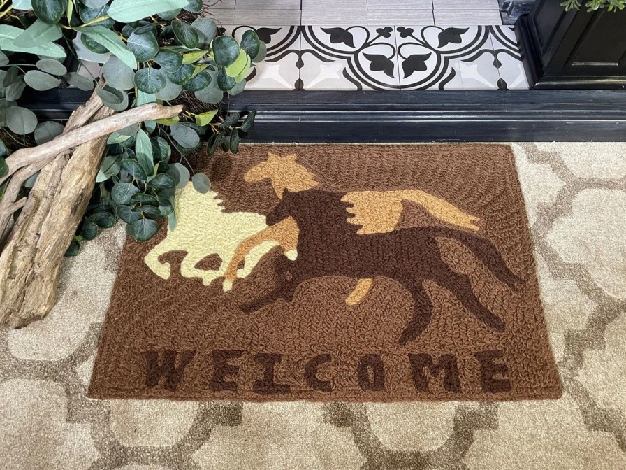 Doormats * | Jellybean Rug Welcome Horses 20 30