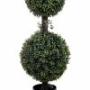 Artificial Florals & Plants * | 34 Artificial Boxwood Double Ball Topiary