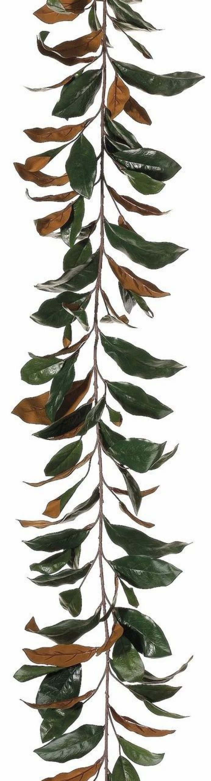 Artificial Florals & Plants * | 6Ft Real Touch Magnolia Leaf Garland With 109 Leaves Box Of 6