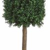 Artificial Florals & Plants * | 50 Rectangular Boxwood Topiary In Plastic Pot