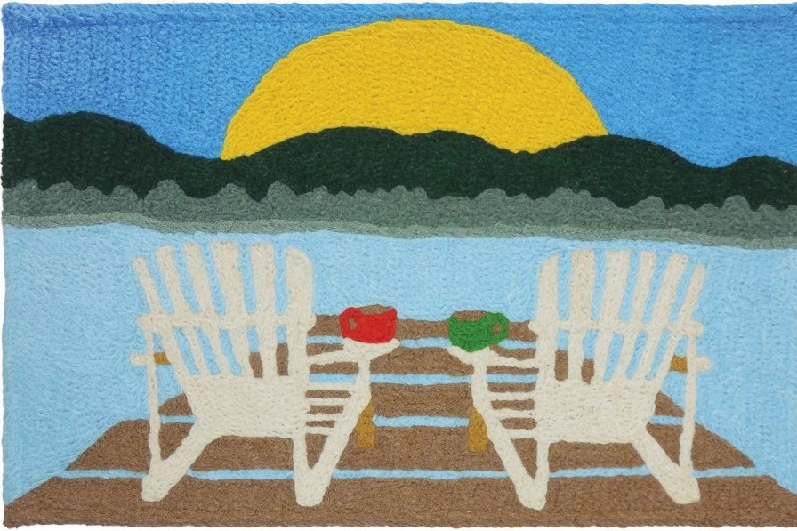 Doormats * | Jellybean Rug Sunrise At The Lake