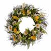 Artificial Florals & Plants * | Arty 24 White And Yellow Poppy Wreath