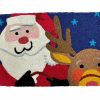 Doormats * | Jellybean Rug Santa And Rudolph Doormat