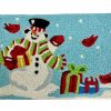 Doormats * | Jellybean Rug Waving Snowman With Gifts