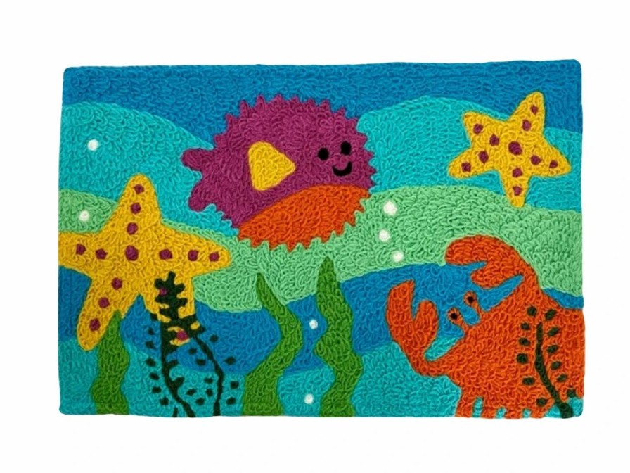 Doormats * | Jellybean Rug Puffer And Crab Doormat