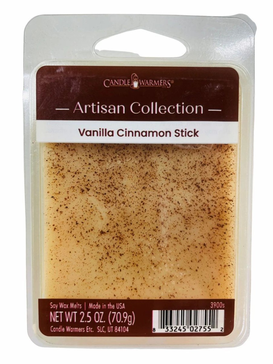 Candles, Melts, Accessories * | Candle Warmers Artisan Soy Wax Melt Vanilla Cinnamon Set Of 4