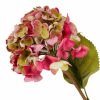 Artificial Florals & Plants * | Dried Garden Artificial Hydrangea Stem Pink Set Of 6