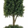 Artificial Florals & Plants * | 6Ft Cone-Ball Shape Boxwood Topiary In Plastic Pot