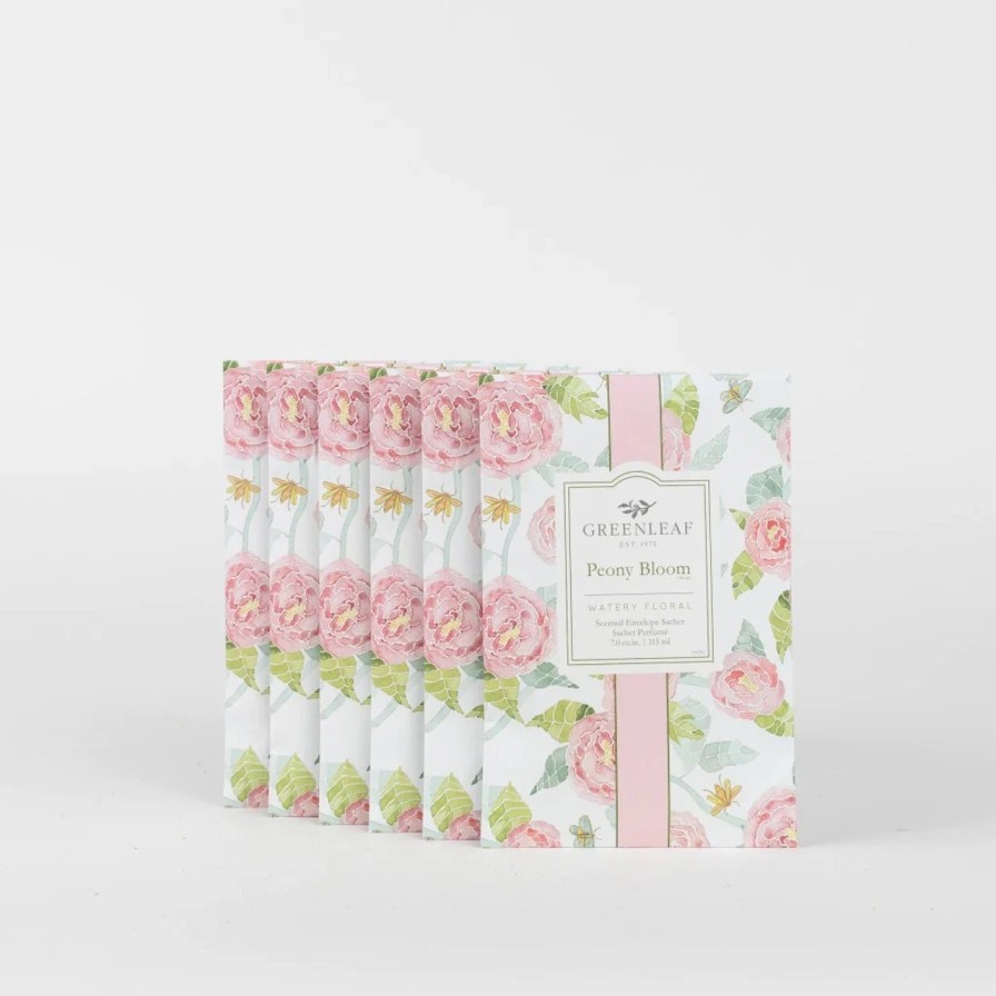 Candles, Melts, Accessories * | Greenleaf Sachet 6 Pack Peony Bloom