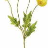 Artificial Florals & Plants * | 23.6 Poppy Spray Yellow Box Of 12