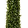 Artificial Florals & Plants * | Spring Boxwood Obelisk In Wood Container 48