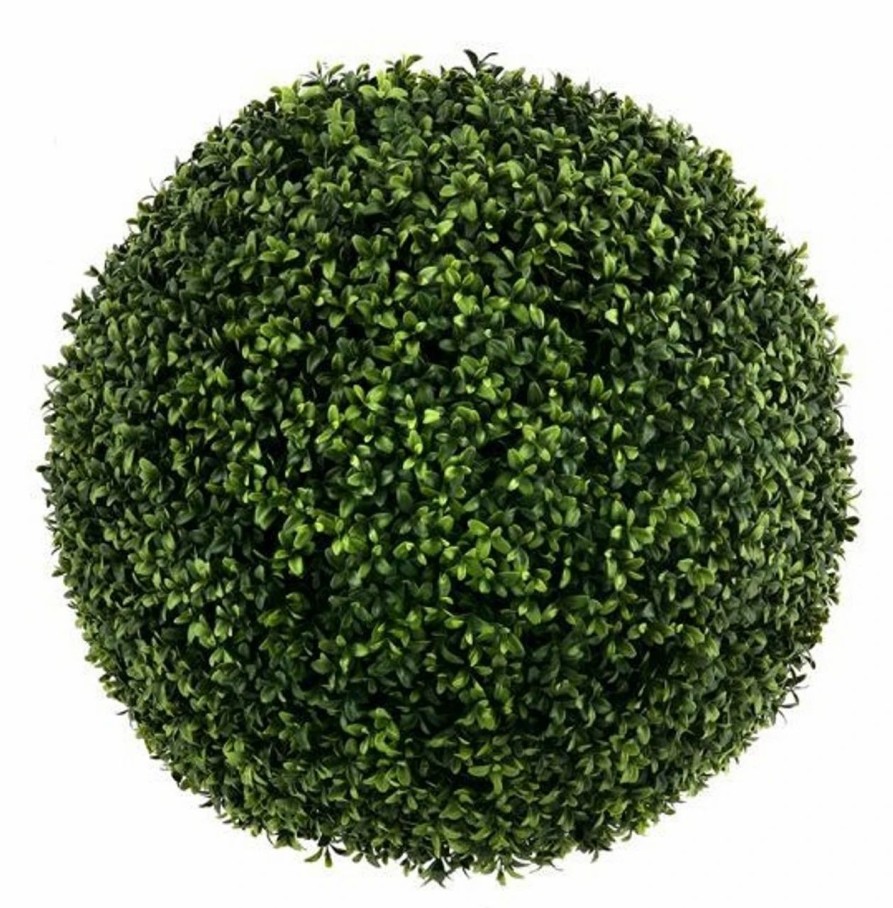 Artificial Florals & Plants * | 12 Artificial Boxwood Ball Pair