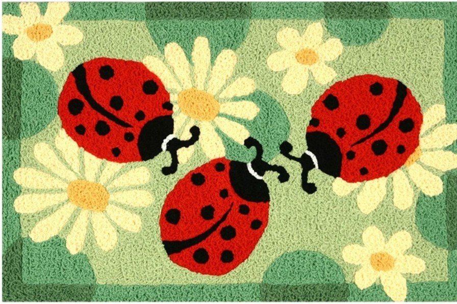 Doormats * | Jellybean Rug Ladybugs