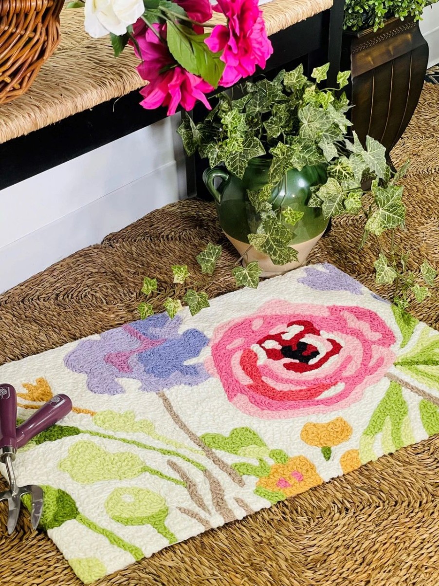 Doormats * | Jellybean Rug Happy Flowers 20 X30