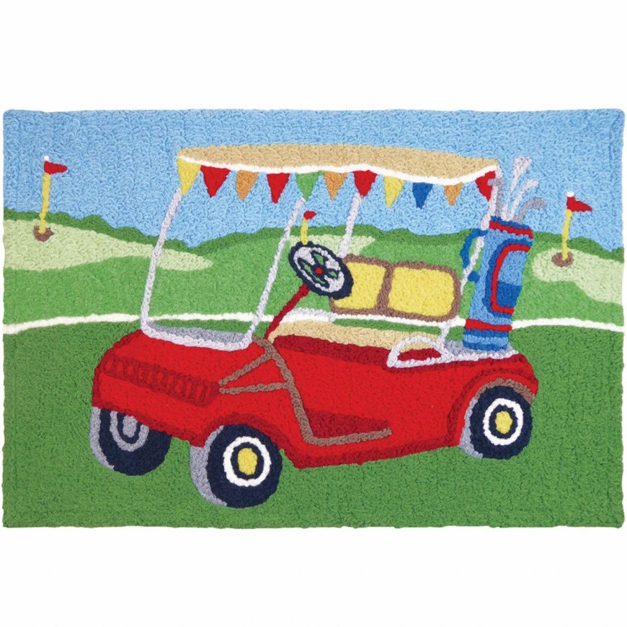 Doormats * | Jellybean Rug Golfing Around 21 X 33 Indoor/Outdoor