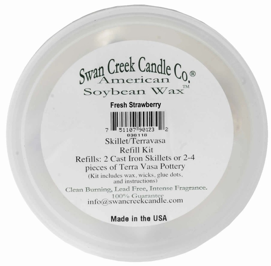 Candles, Melts, Accessories * | Swan Creek Pottery Refill Kit Fresh Strawberry