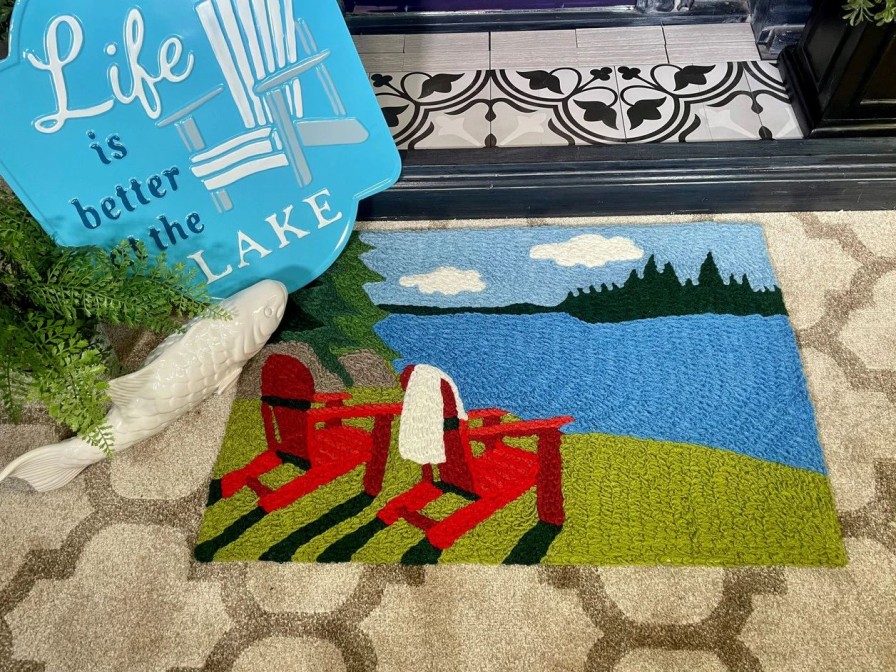 Doormats * | Jellybean Rug Lake Life 20 30