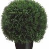 Artificial Florals & Plants * | 20 Cedar Ball Topiary In Pot