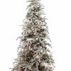 Seasonal * | 9 Flocked Balsam Prelit Artificial Christmas Tree