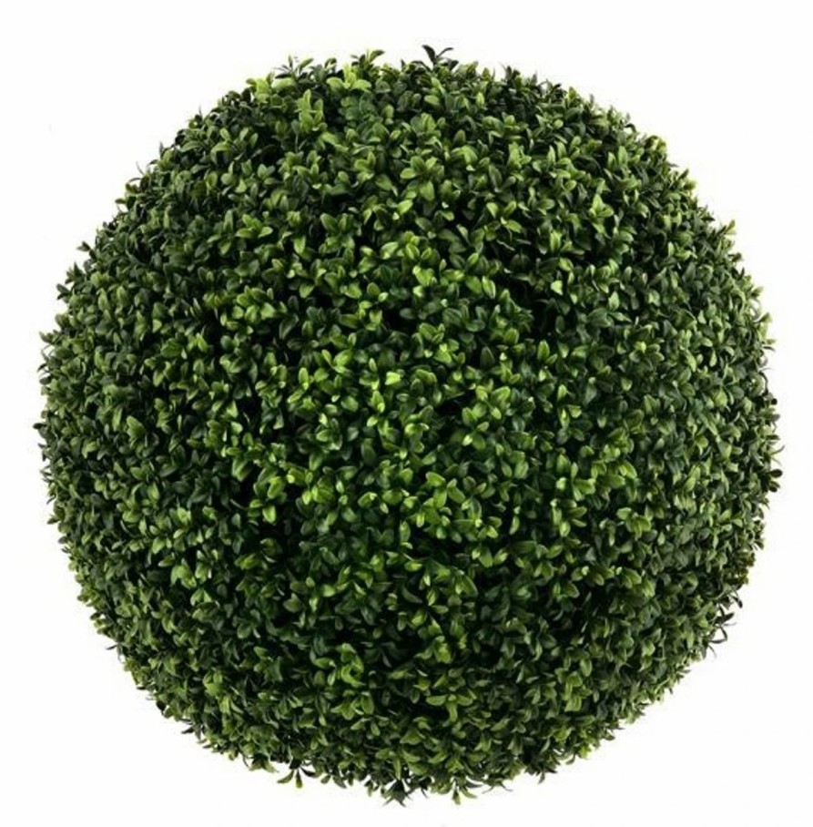 Artificial Florals & Plants * | 16 Artificial Boxwood Ball Pair