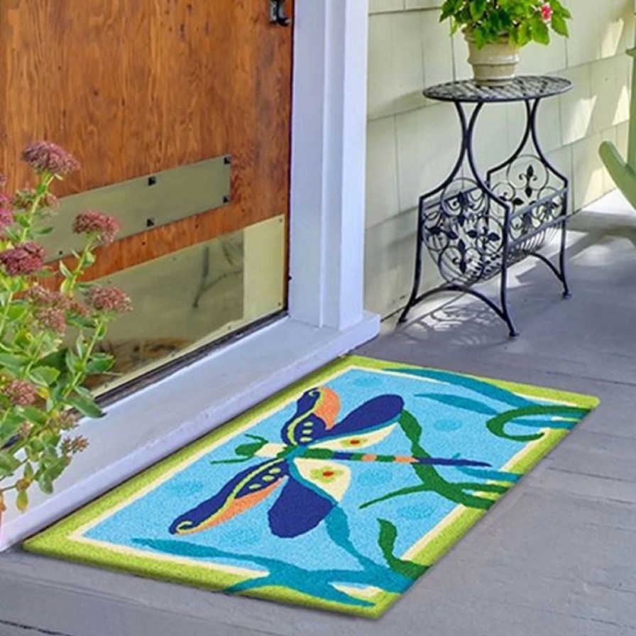 Doormats * | Jellybean Rug Fancy Dressed Dragonfly