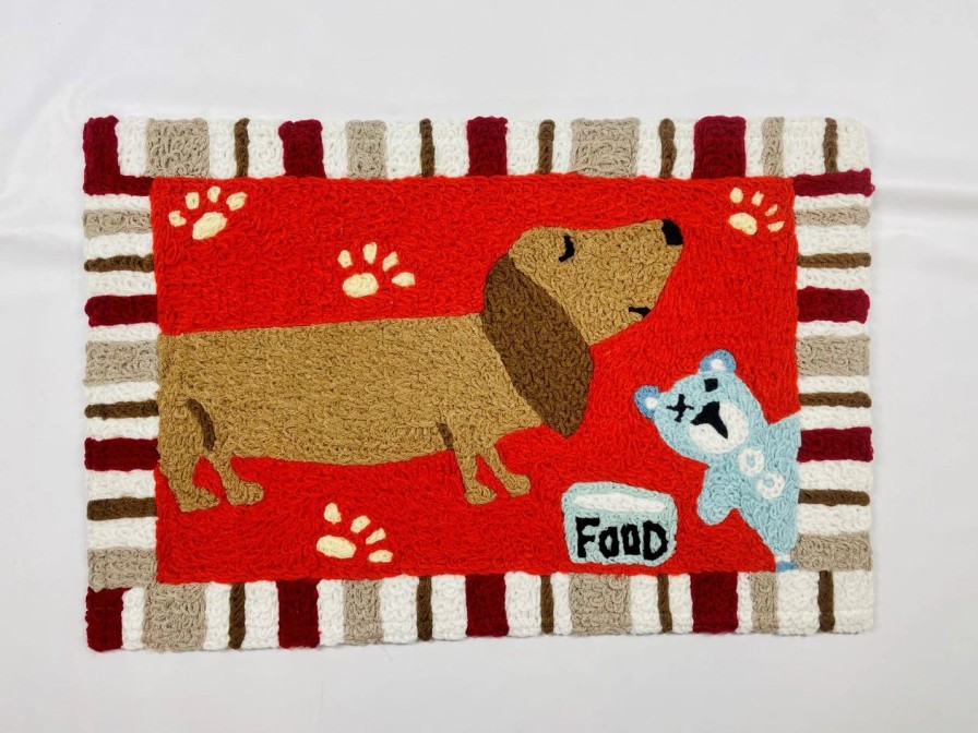 Doormats * | Jellybean Rug Dachshund Dinner 20X30