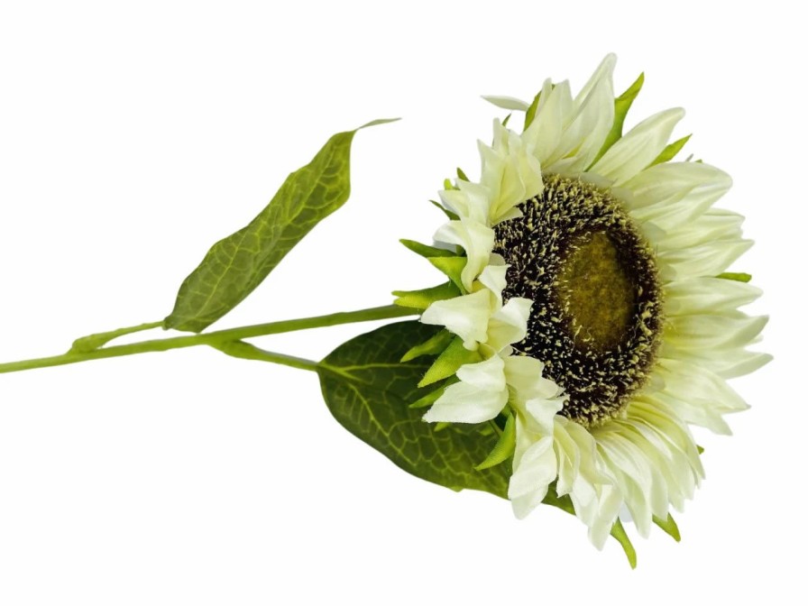 Artificial Florals & Plants * | Sunflower Stem Cream 26 Set Of 6