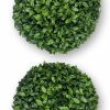 Artificial Florals & Plants * | Boxwood Kissing Ball Pair 8.5