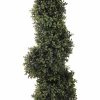 Artificial Florals & Plants * | 33 Artificial Deluxe Boxwood Spiral Topiary