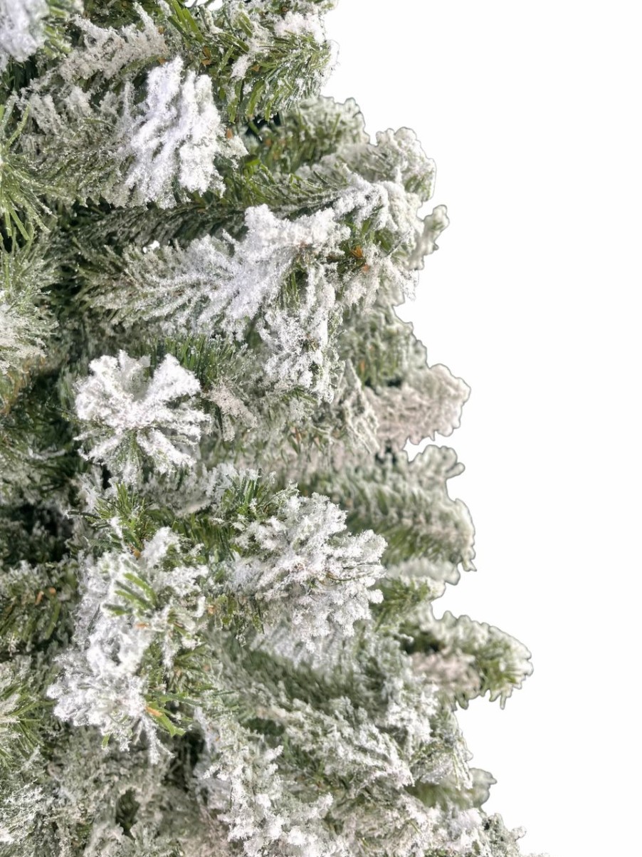 Seasonal * | Vienna Slim Artificial Flocked Tree 4Ft Unlit