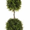 Artificial Florals & Plants * | Spring Boxwood Triple Ball Topiary 48