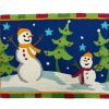 Doormats * | Jellybean Rug Dancing Christmas Trees And Snowmen Doormat