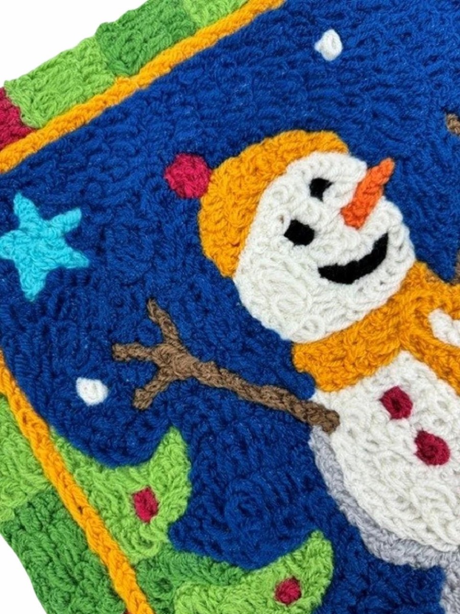 Doormats * | Jellybean Rug Dancing Christmas Trees And Snowmen Doormat