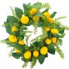 Artificial Florals & Plants * | Lemon Mix Foliage Artificial Wreath 24 Round