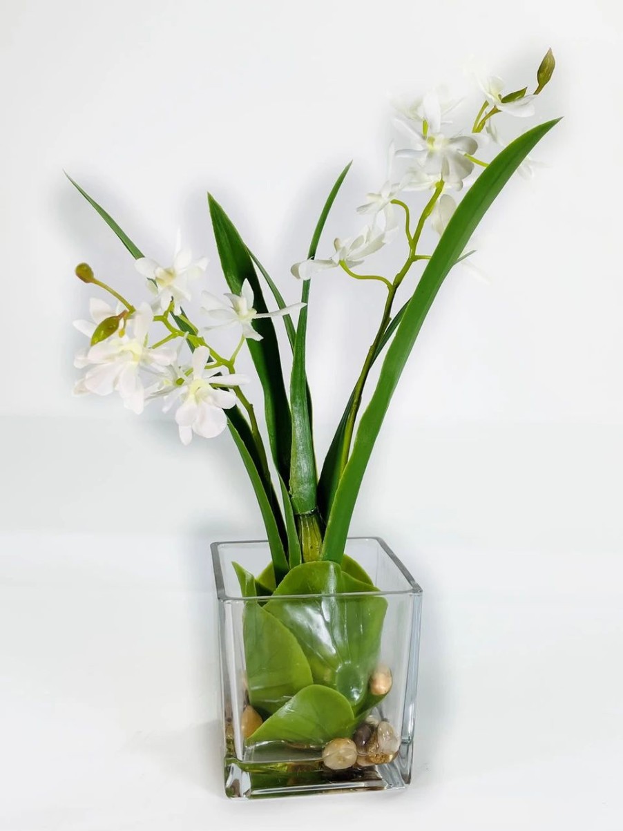 Artificial Florals & Plants * | Vanda Orchid In Glass Water Look 13