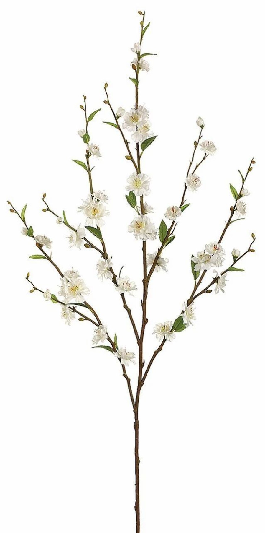 Artificial Florals & Plants * | 39 Plum Blossom Spray X 5 White Box Of 12